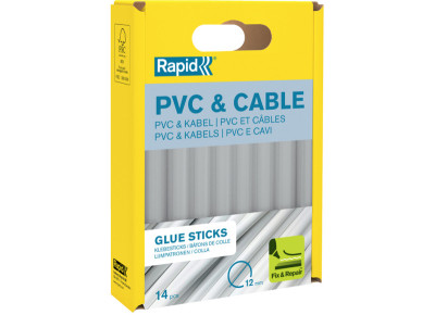 Rapid Bâton de colle PVC & câbles, diamètre: 12 mm, court