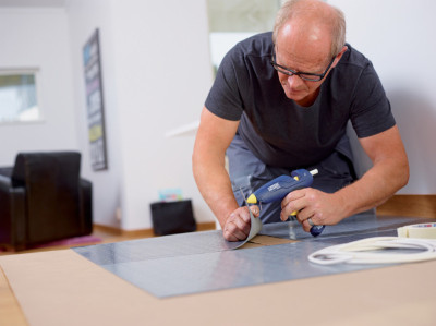 Rapid Pistolet à colle CG270, cordon amovible, bleu