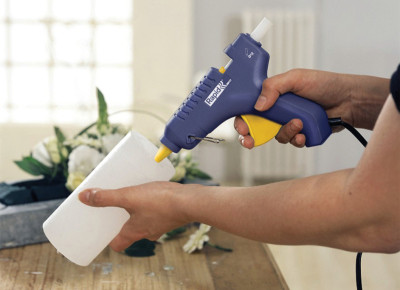 Rapid Pistolet à colle EG111, 25 watts, bleu