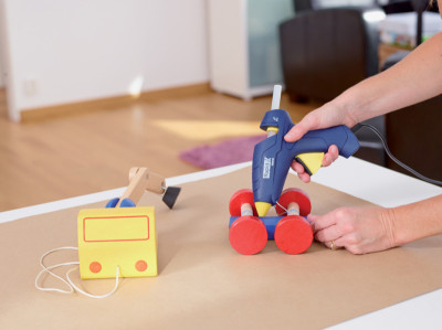 Rapid Pistolet à colle EG212, 20 wattts, bleu