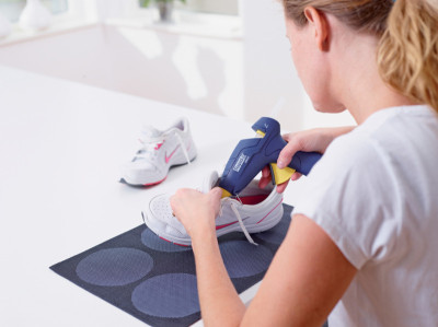 Rapid Pistolet à colle EG212, 20 wattts, bleu