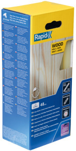 Rapid Bâton de colle bois, diamètre: 12 mm, long