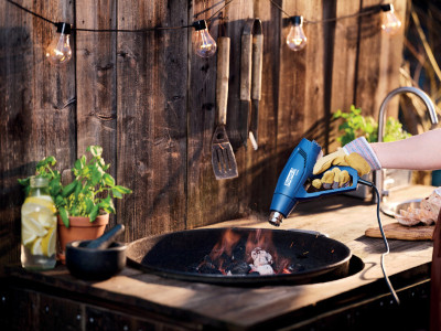 Rapid Pistolet à air chaud R1800, 1.800 watts, bleu