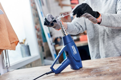 Rapid Pistolet à air chaud R1800, 1.800 watts, bleu