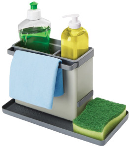 metaltex Rangement pour évier Tidytex, plastique, gris