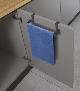 metaltex Porte-serviette Flex-Bar, extensible, gris