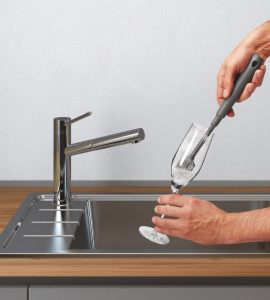 metaltex Goupillon Brush-Up, en PP, gris