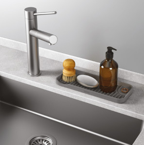 metaltex Rangement silicone pour évier Tidy-Mat, (L)230 mm