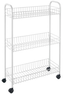 metaltex Desserte multi-usage Slim, 3 niveaux, blanc