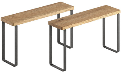 metaltex Étagère à épices York LAVA, 1 niveau, set de 2