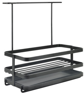 metaltex Rangemment pour évier Tokyo LAVA, noir mat