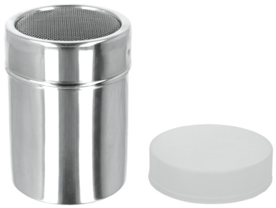 metaltex Saupoudreuse sucre/cacao, inox, argent