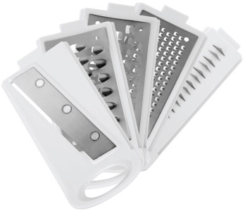 metaltex Mandoline multi-usage Mandolino, 5 râpes, blanc