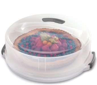 metaltex Cloche à gâteau ajustable et transportable