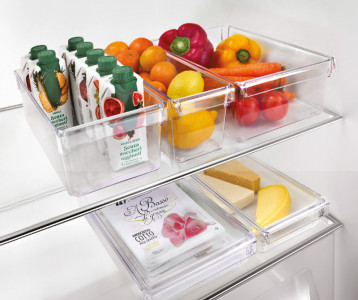 metaltex Organiseur Frigo-System, moyen, transparent