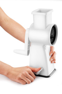 metaltex Mandoline Flash, 4 inserts, blanc/inox