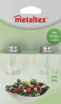 metaltex Salière et poivrière, verre/inox, set de 2 metaltex Salière et poivrière, verre/inox, set de 2