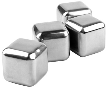 metaltex Set de glaçons réutilisables, en acier inoxydable