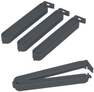 metaltex Clip de fermeture pour sachet, long, set de 4