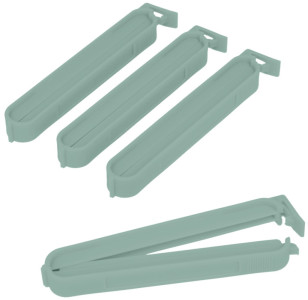 metaltex Clip de fermeture pour sachet, long, set de 4