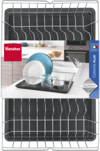 metaltex Égouttoir Colonia PLUS, argent/anthracite
