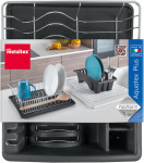 metaltex Égouttoir Aquatex PLUS, argent/anthracite metaltex Égouttoir Aquatex PLUS, argent/anthracite