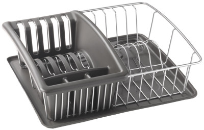 metaltex Égouttoir Aquatex PLUS, argent/anthracite