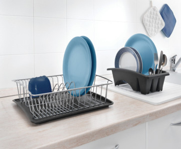 metaltex Égouttoir Aquatex PLUS, argent/anthracite