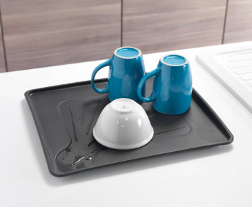 metaltex Égouttoir Aquatex PLUS, argent/anthracite