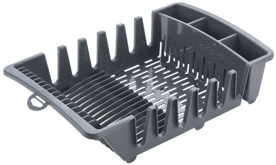 metaltex Égouttoir Smartex, transparent, en PP, gris