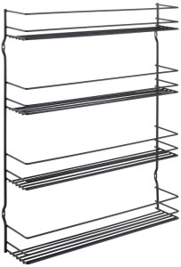 metaltex Étagère à épices Pepito 3 LAVA, 3 niveaux, noir mat