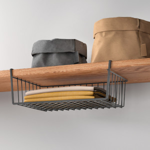 metaltex Panier suspendu Kanguro 40 LAVA, noir mat