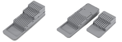 metaltex Porte-couteaux Blade-Fit, en PP, gris