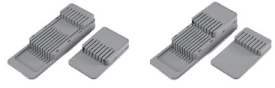 metaltex Porte-couteaux Blade-Fit, en PP, gris