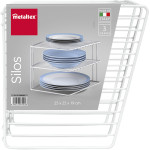 metaltex Étagère d'angle Silos,  2 niveaux, blanc