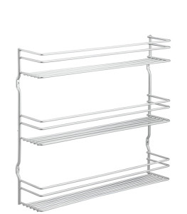 metaltex Étagère à épices Pepito 5, 5 niveaux, argent