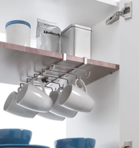 metaltex Porte-tasses My-Mug, argent métallisé