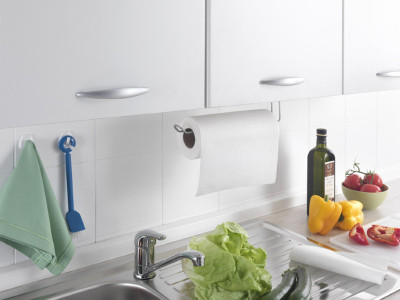 metaltex Porte-rouleau de cuisine Easy-Roll, argent