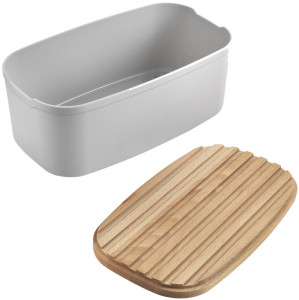 metaltex Boîte à pain Bready avec couvercle planche à pain