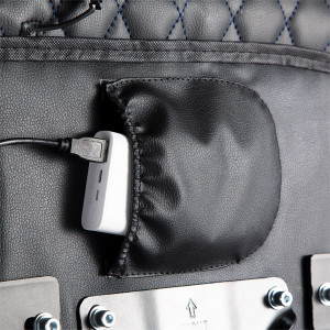 Chaise de jeu LogiLink, soutien lombaire et tête, noir