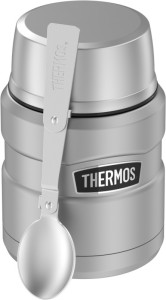 THERMOS Récipient alimentaire STAINLESS KING, 0,47 l, noir