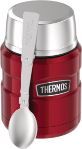 THERMOS Récipient alimentaire STAINLESS KING, 0,47 l, noir
