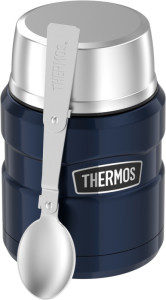 THERMOS Récipient alimentaire STAINLESS KING, 0,47 l, noir