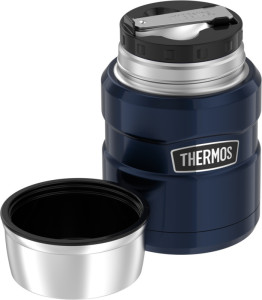 THERMOS Récipient alimentaire STAINLESS KING, 0,47 l, noir