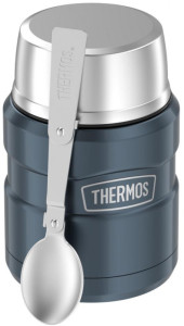 THERMOS Récipient alimentaire STAINLESS KING, 0,47 l, noir