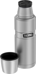 THERMOS Bouteille isotherme STAINLESS KING, 0,47 l, noir