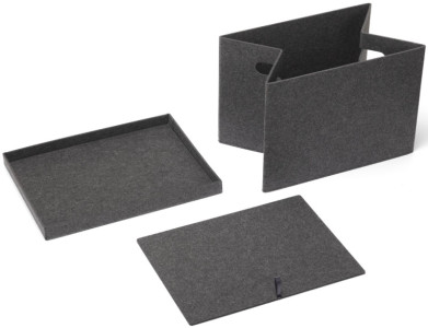 NHG Boîte de rangement VEGA FELT STORAGE, M, vert sauge