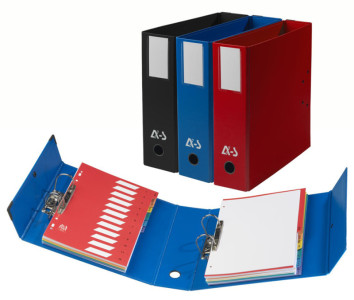 Arianex by extendos Classeur à deux leviers, DA4, rouge