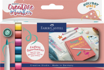 FABER-CASTELL Creative Marker GOLDFABER, étui de 6
