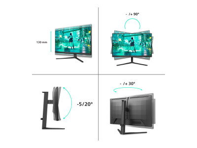 Philips : 27M2N3200A/00 27IN 1920X1080 300 80M:1 1000:1 1MS